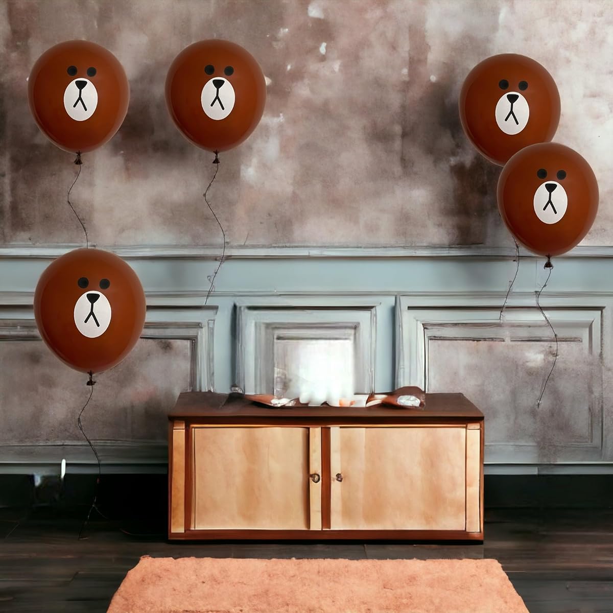 Bear Balloons Set 12pcs Standard Size 12 Inch Latex Teddy Bear Cute Party Decoration Ideas Animals