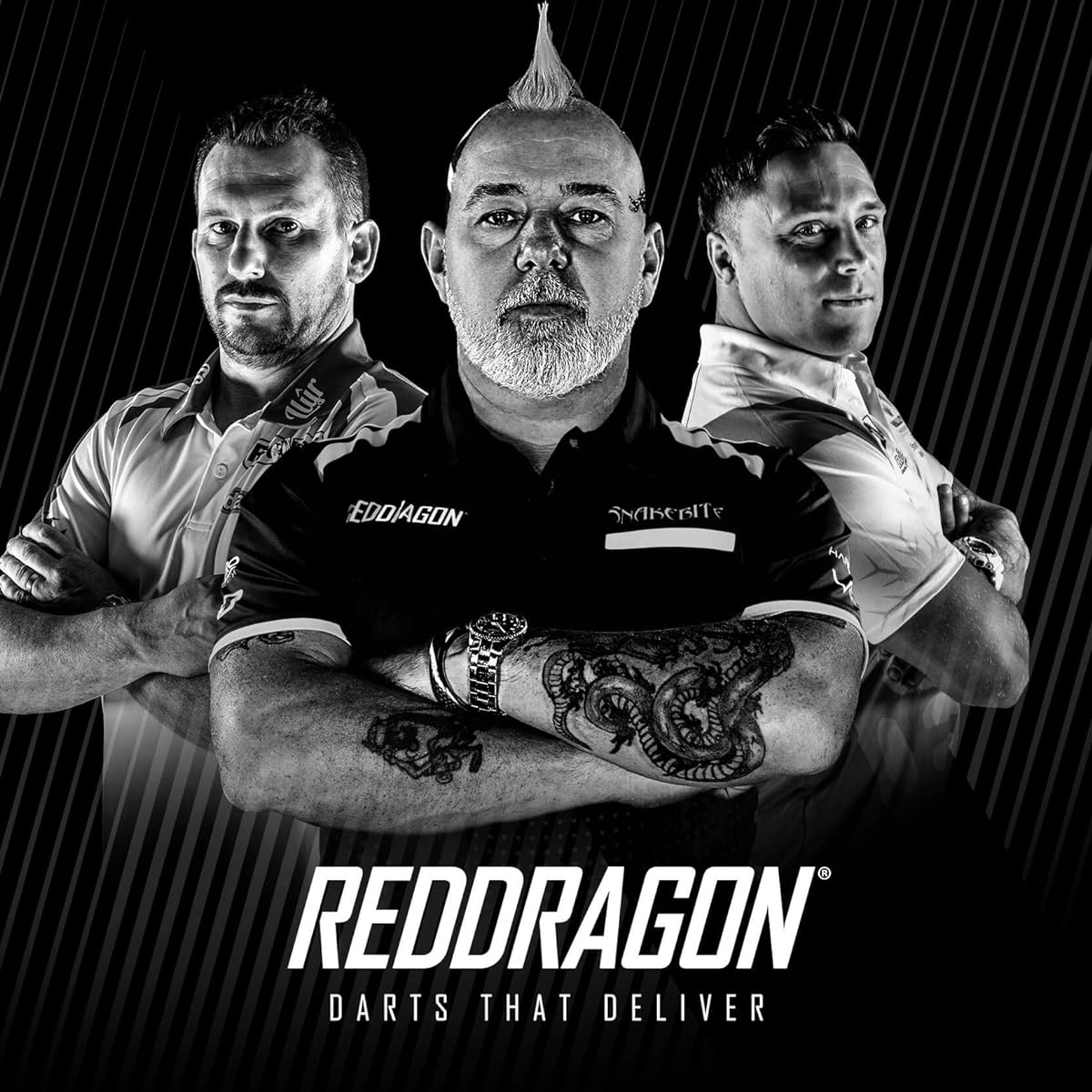 Red Dragon Carnage 3: 25g - 90% Tungsten Steel Darts with Flights, Shafts, Wallet & Red Dragon Checkout Card