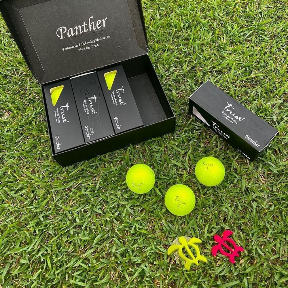 Trust Golf Ball Panther Urethane Cover Soft feel Fly straight and stop BIG MAX high repulsion core Compatible flight distance and spin control performance 1 dozen (12 pieces) / 4 dozen (48 pieces) White/Yellow/Orange