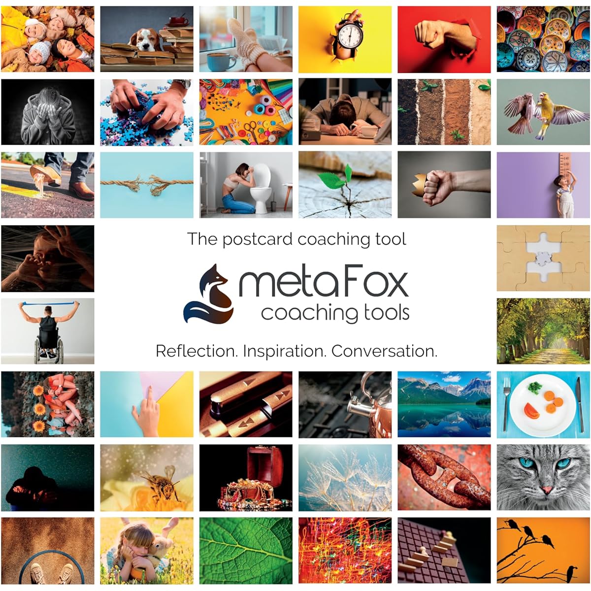 metaFox 'Feelings Palette' - 52 Cards for Self-Expression, Coaching, Therapy l Expressing and Working with Feelings