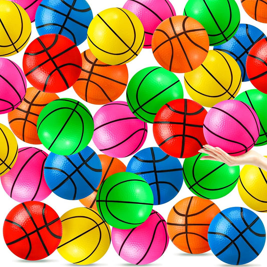 20pcs Mini Inflatable Basketballs 4 Inch Beach Balls Bulk for Hoops Colorful Basketball Pool Balls Toys for Kids Toddlers Games Party Supplies Christmas Gifts