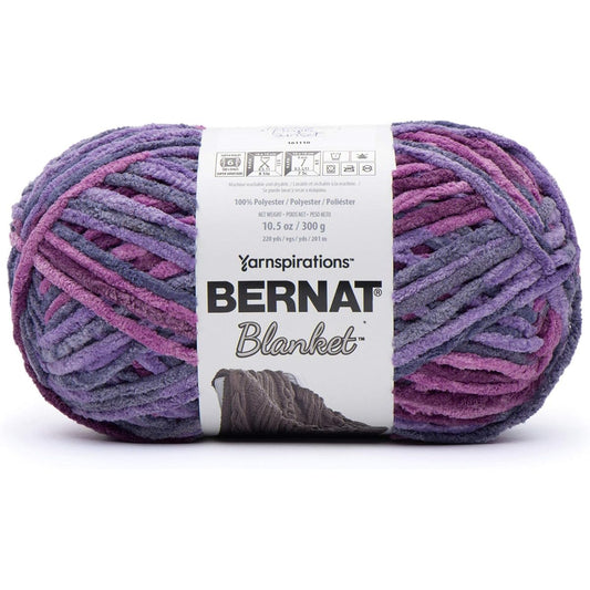 Bernat Big Ball Blanket Yarn Purple Sunset