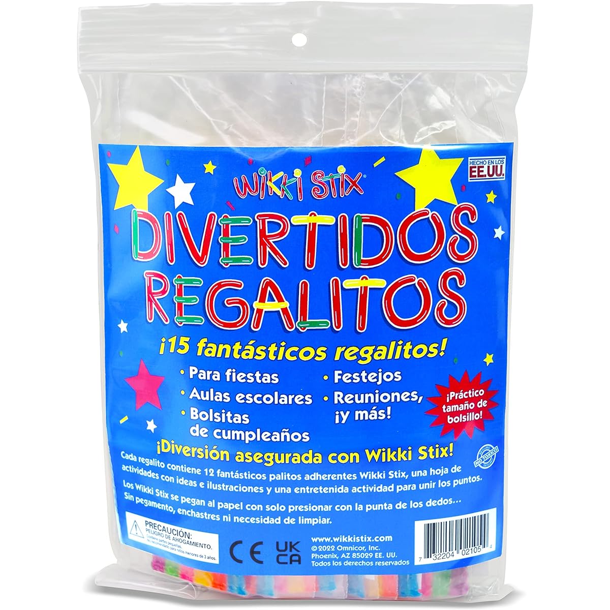 WIKKI STIX SPANISH PARTY FAVORS PACK