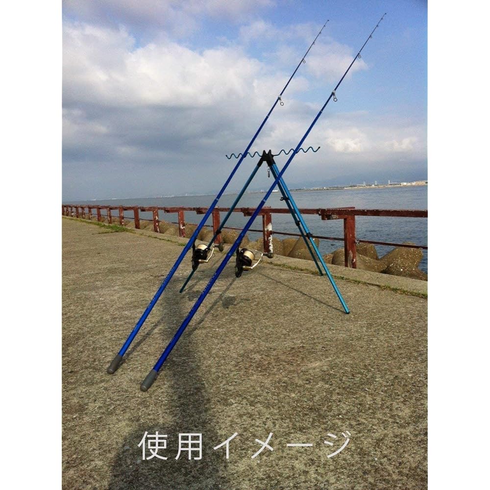 Orld fishing gear tripod "Tattered A" made of stainless steel, maximum load 50 kg, 3 tiers, 3 joints, compact function that can be folded flat, for throwing fishing / aiming for big fish such as ballfish / rock throwing qb500077a01n01