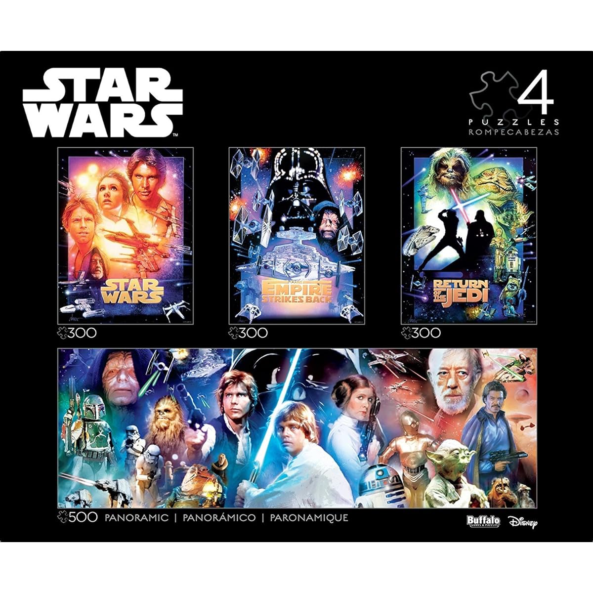 Buffalo Games Star Wars Collector's Edition 4-in-1 Puzzle (Multipack)