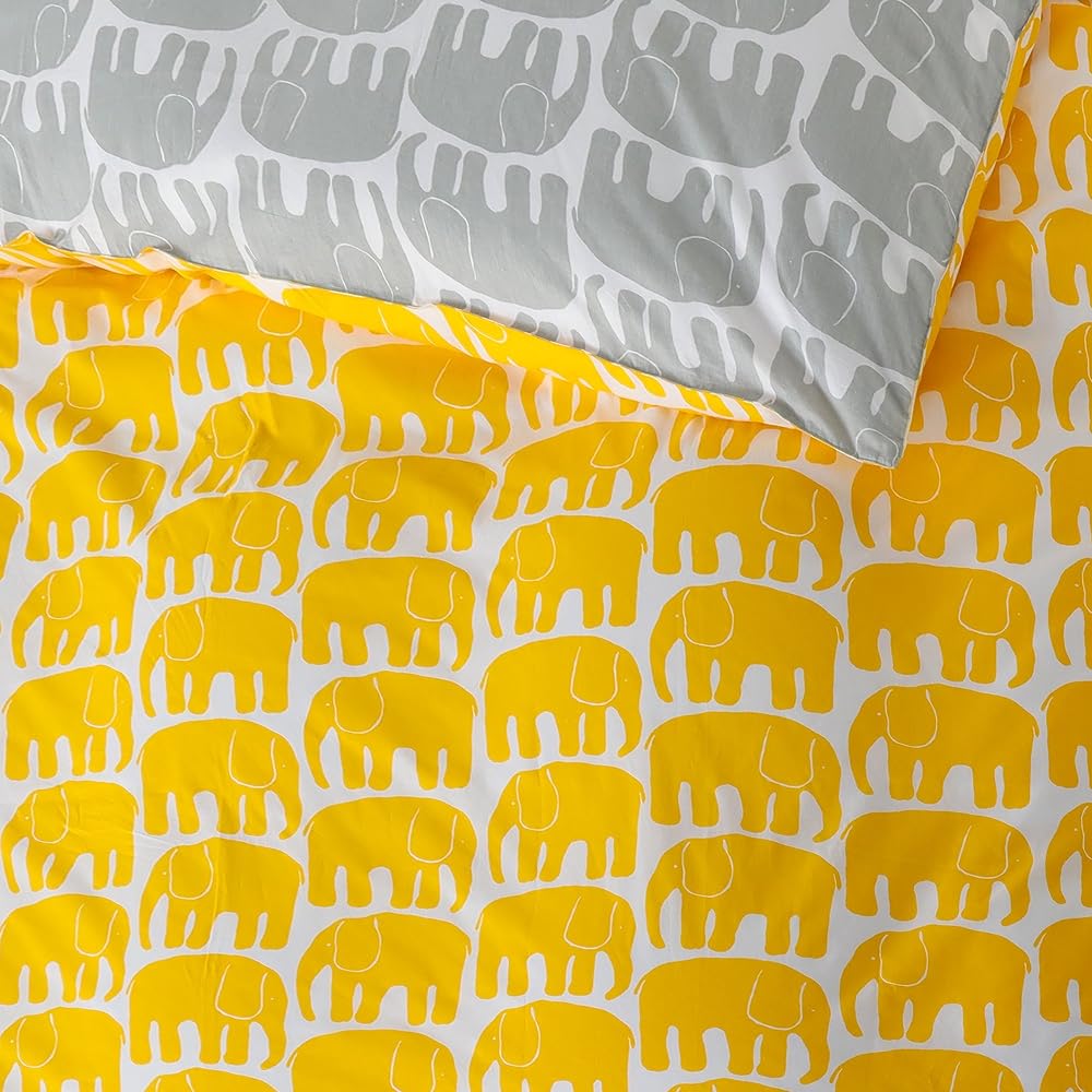 nishikawa [Nishikawa] Duvet Cover Single Finlayson Elephant Pattern 100% Cotton Easy to put on and take off PI07480650Y
