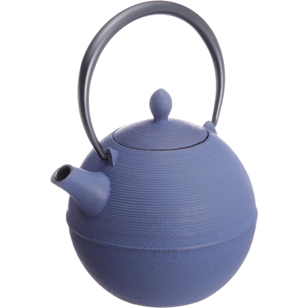 World Create Aika Japanese Tableware Hinomaru Purple Navy Iron Teapot 10258