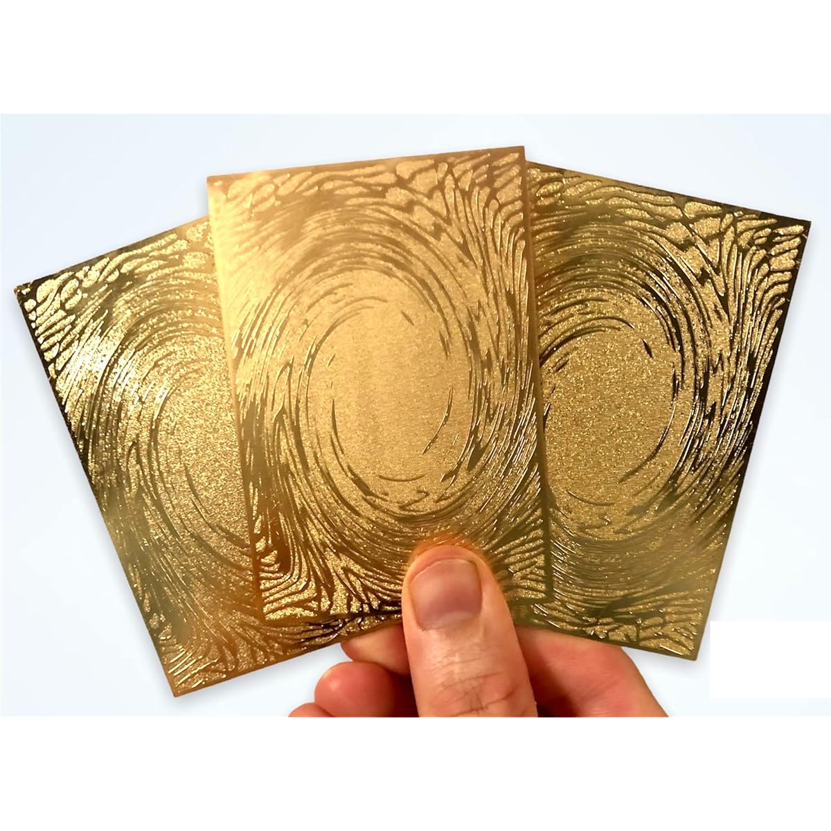 Egyptian God Cards Colored Gold Metal Yugioh Cards - Seif, Obelisk, Winged Dragon of Ra