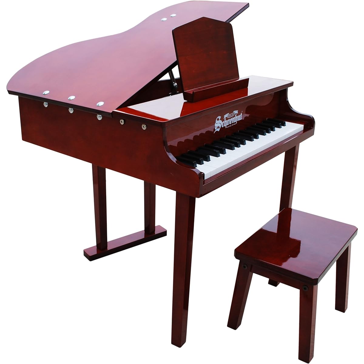 Schoenhut37-Key Mahogany "Concert Grand" Piano and Bench379M