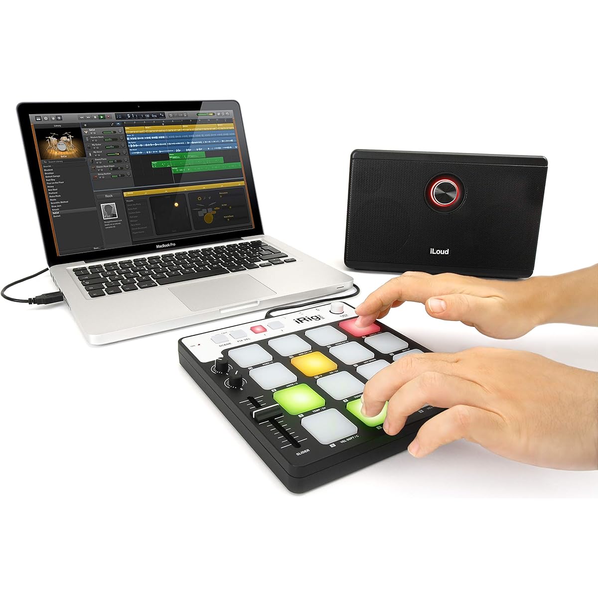 IK Multimedia iRig Pads MIDI Groove Controller [Domestic genuine product] IP-IRIG-PADS-AS
