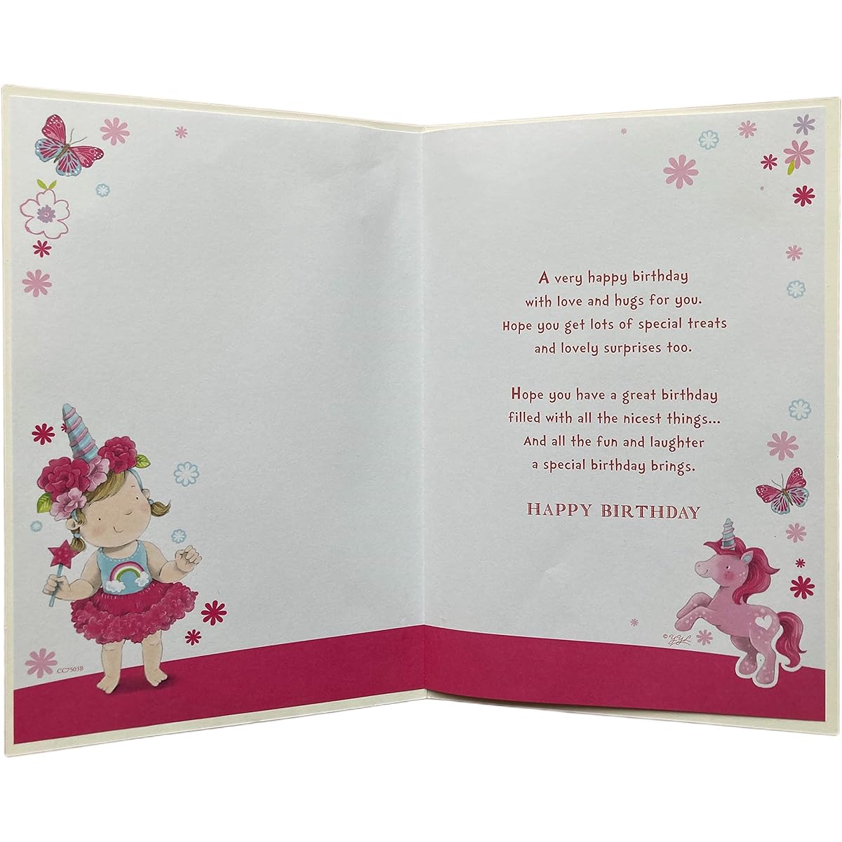 Great Granddaughter Age 2 Two Birthday Card with Badge**9 X 6 INCHES**1ST Class Post**AF3**