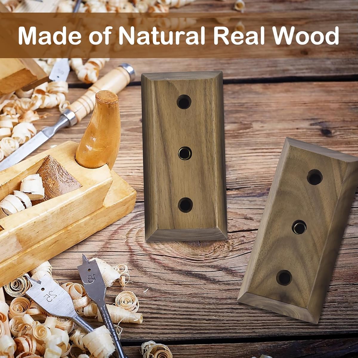 Guitar Wall Mount 3 Pack Black Walnut