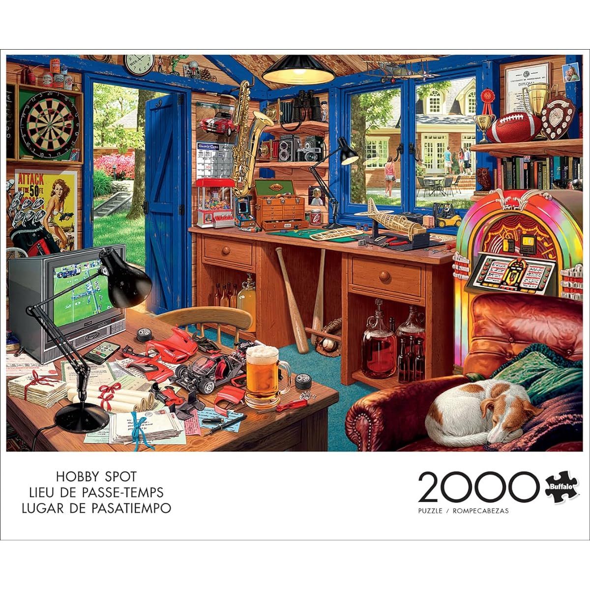 Buffalo Games - Hobby Spot - 2000 Piece Jigsaw Puzzle for Adults - Challenging Puzzle Perfect for Game Night - Completed Size 38.50 x 26.50