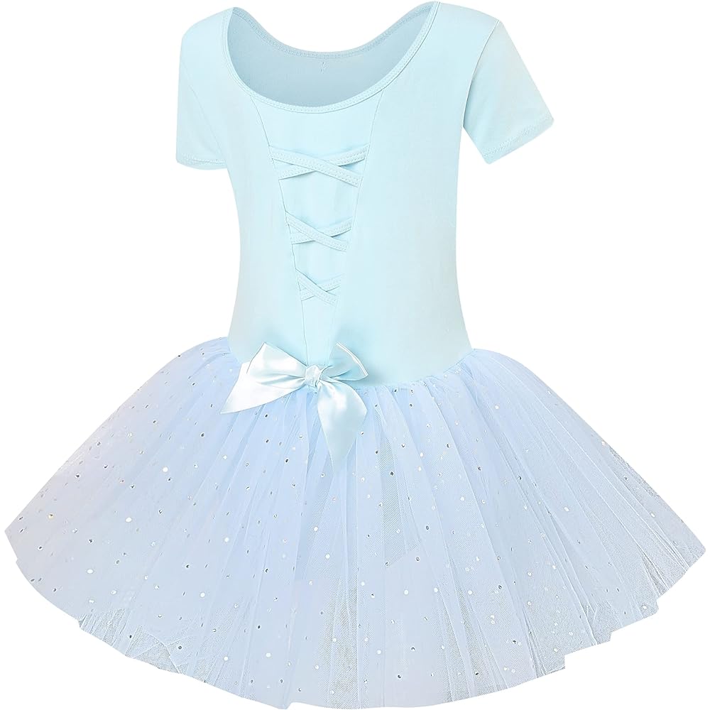 [Aigoda] Ballet Leotard for Children, Kids, Juniors, Tutu with Skirt, 3 Colors, 8 Sizes, Ballet Costume, Rhythmic Gymnastics, Cute