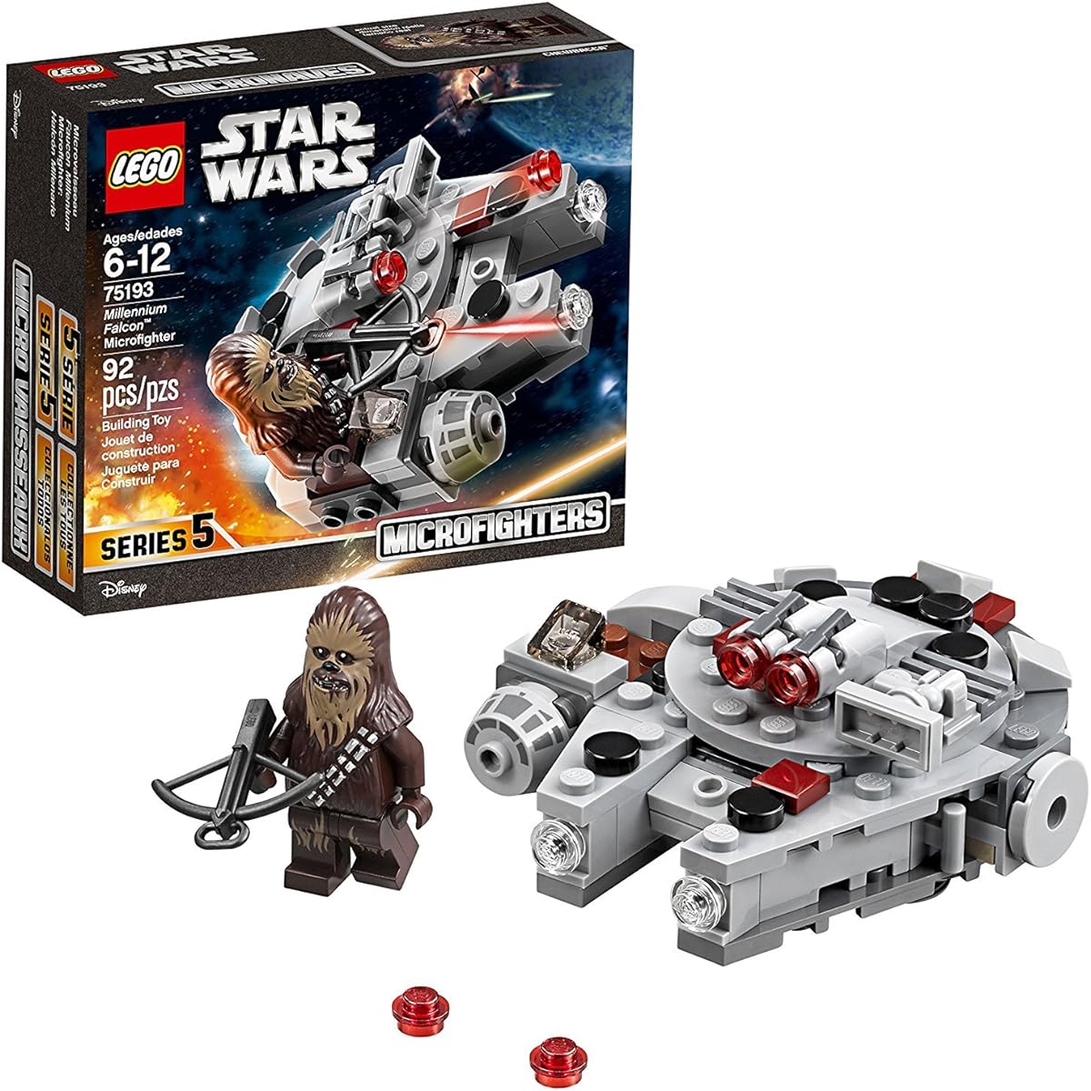 LEGO Star Wars Millennium Falcon Microfighter 75193 Building Kit (92 Piece)