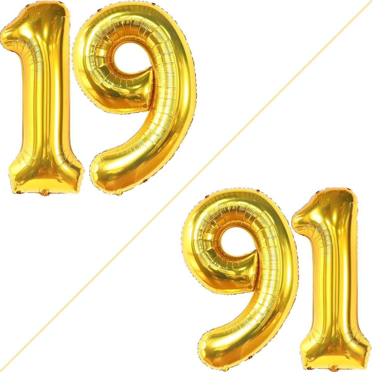 Giant, Gold #19 Balloon - 40 Inch | 19th Birthday Balloons 19th Birthday Decorations | 19th Birthday Decorations | 19th Birthday Decorations | 19th Birthday Decorations for Men