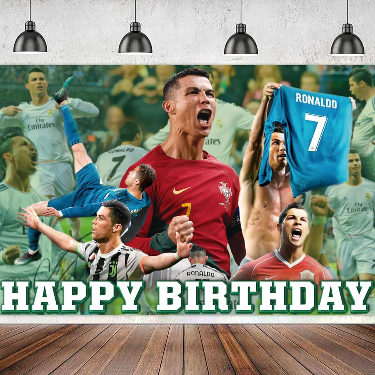 Soccer Birthday Party Decorations Football Superstar Banner Real Madrid Birthday Decorations Soccer Banner Birthday Party Indoor Outdoor 59" x 39"
