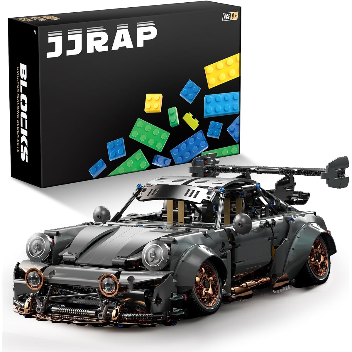 Building Block Car Sports Car Collection Model Car Set Assemble Technic and Engineering Construction Toys Gifts for Boys and Girls Adults (2435 Pieces)