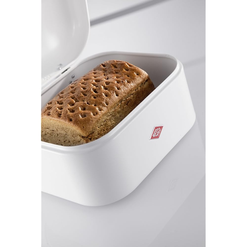 WESCO Bread Box White 22 x 28 x H17cm Bread Box SINGLE GRANDY 235101-01