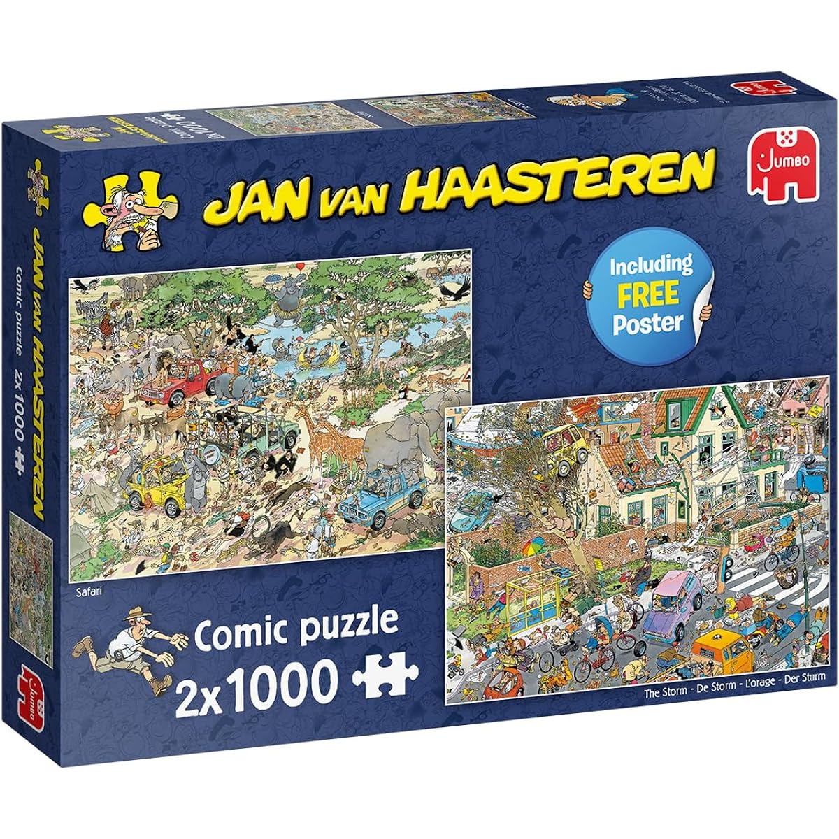 The Storm & The Safari. Puzzle 2 x 1000 pieces