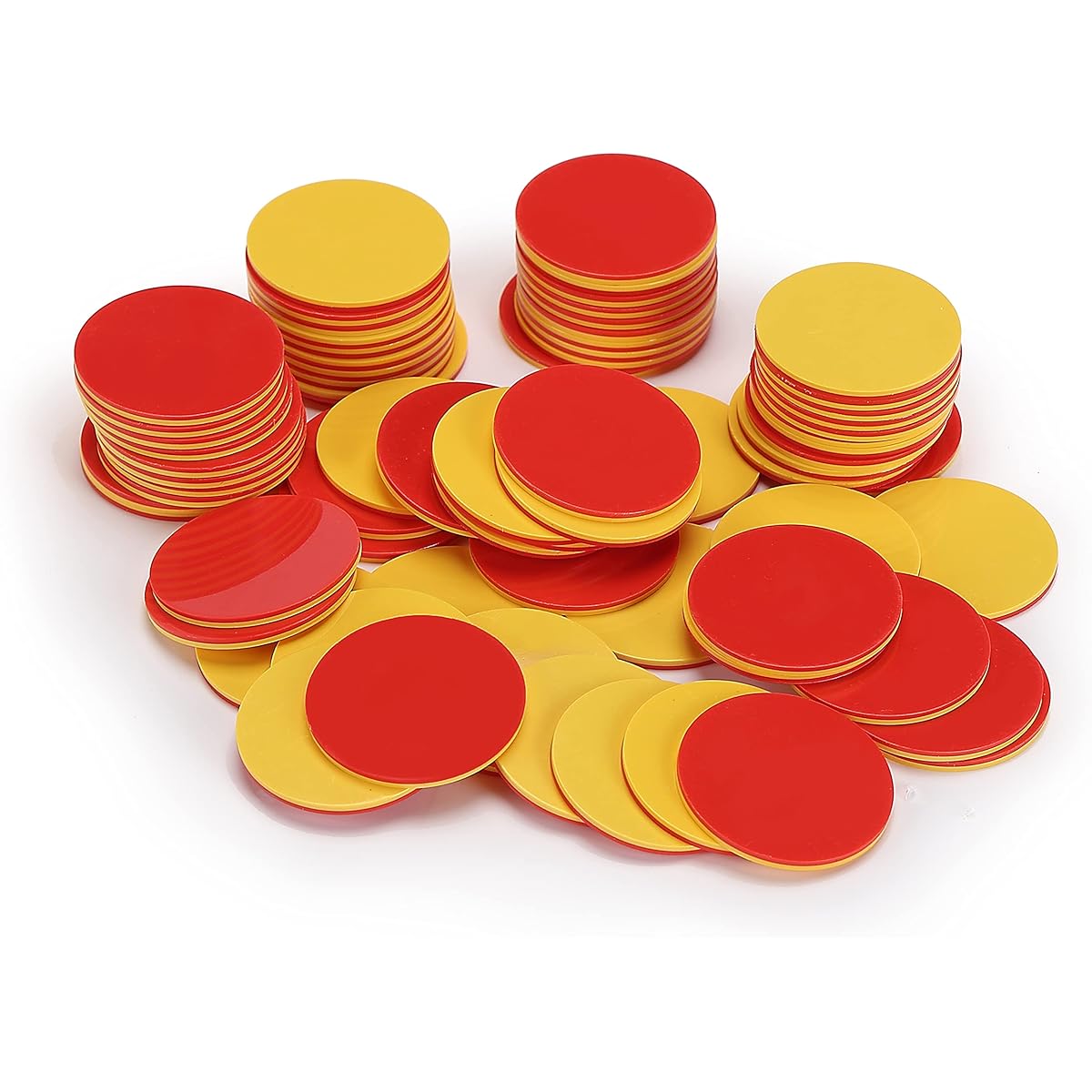 Mr. Pen - 100 pcs 2 Color Counters for Kids Math Counters Math Counters Red and Yellow Counters for Kids Math Counters Chip Math Counters