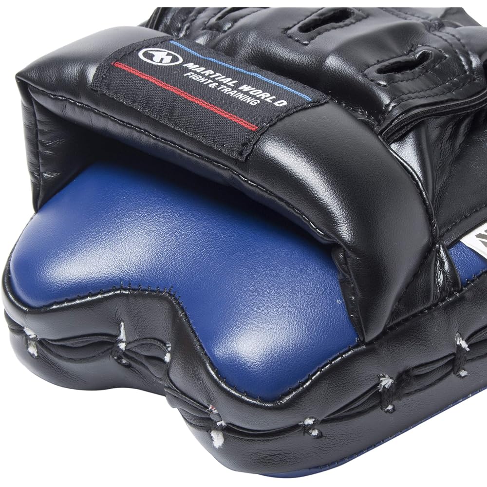 MARTIAL WORLD Professional Punching Mitt PM140-BUBK Blue Black Height 25 x Width 19 x Thickness 4cm