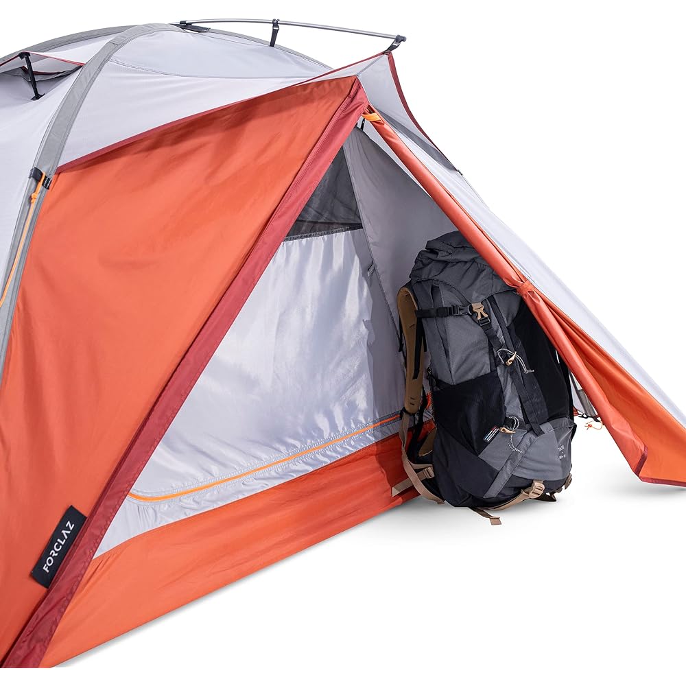Forclaz Camping/Trekking/Mountain Climbing Tent, Water Resistant, Wind Resistant, 3 Seasons, Free Standing Dome Shape, Compact, Easy to Set Up, Easy to Carry TREK 500