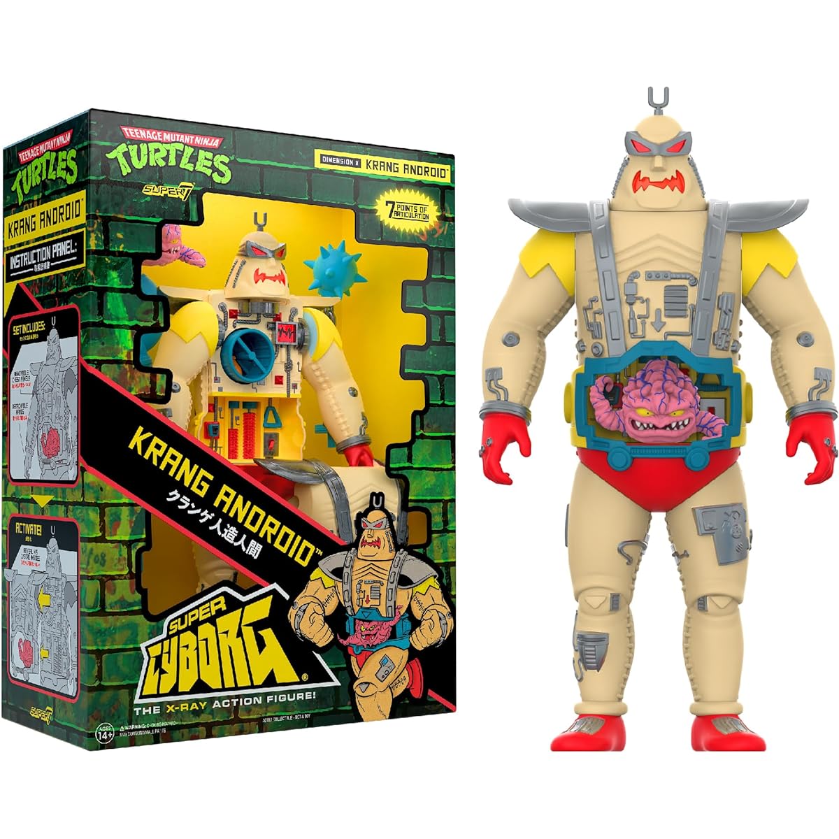 Super7 Teenage Mutant Ninja Turtles Super Cyborg - Clan Android (Full Color)