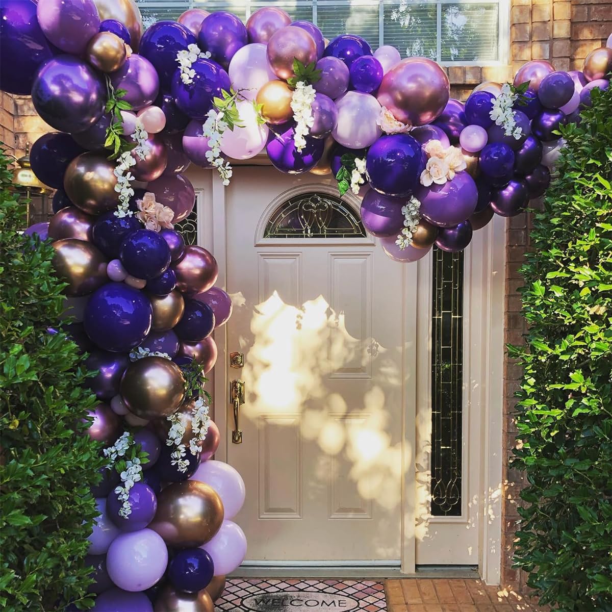 Purple Balloon Garland Kit - 149pcs Purper and Gold Balloon Arch Kit - Purple Party Decorations Perfect for Birthday/Wedding/Baby Shower Party - Create Enchanting Décor