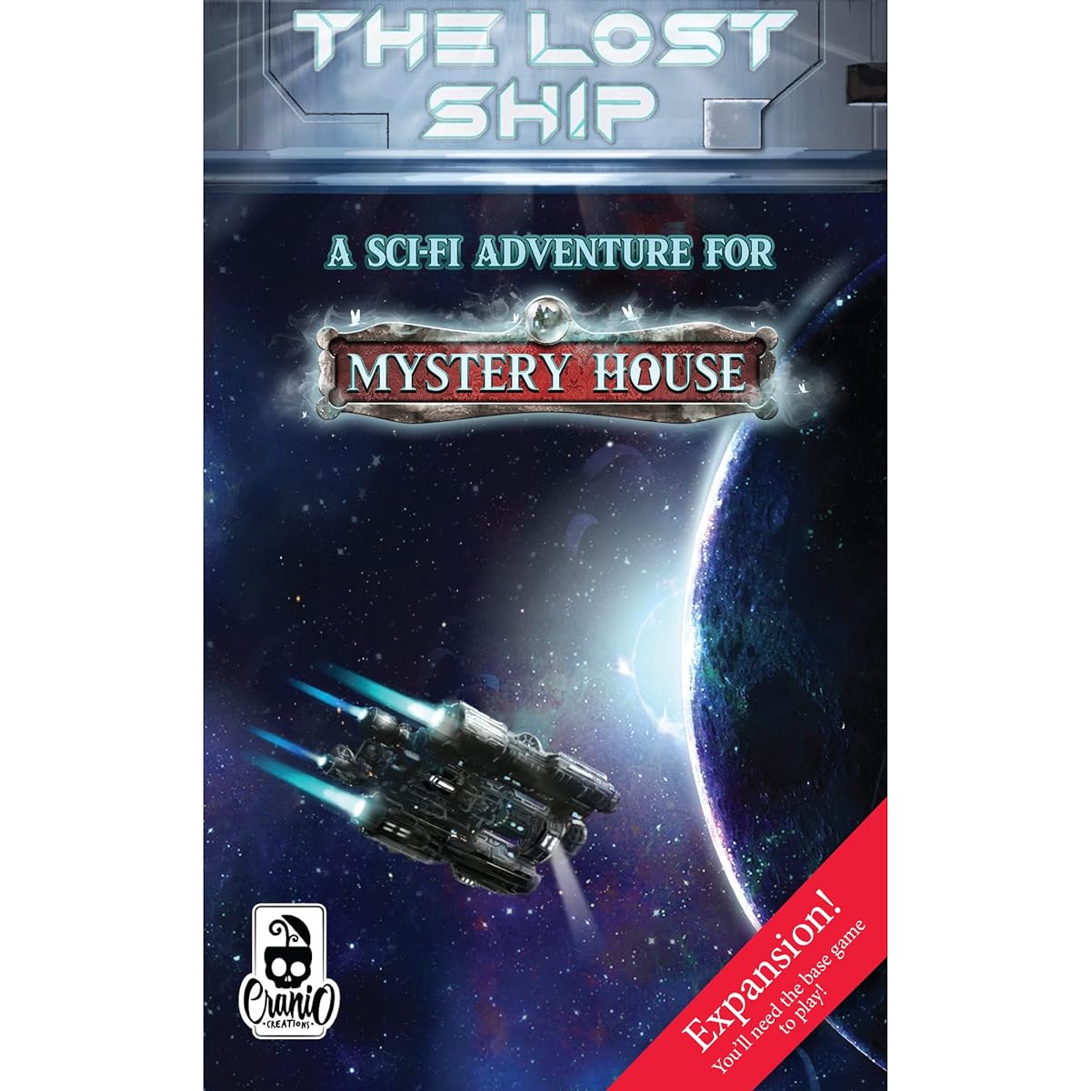 Cranio Creations Mystery House Lost Ship Expansion | Escape Room Game for Teens and Adults | Cooperative Adventure Game for Game Night | Ages 14+ | For 1-5 Players | Average Play Time 60 Minutes | Maid