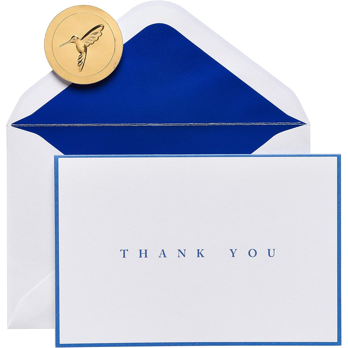 Papyrus Thank You Cards with Envelopes, Navy (16 Cards)