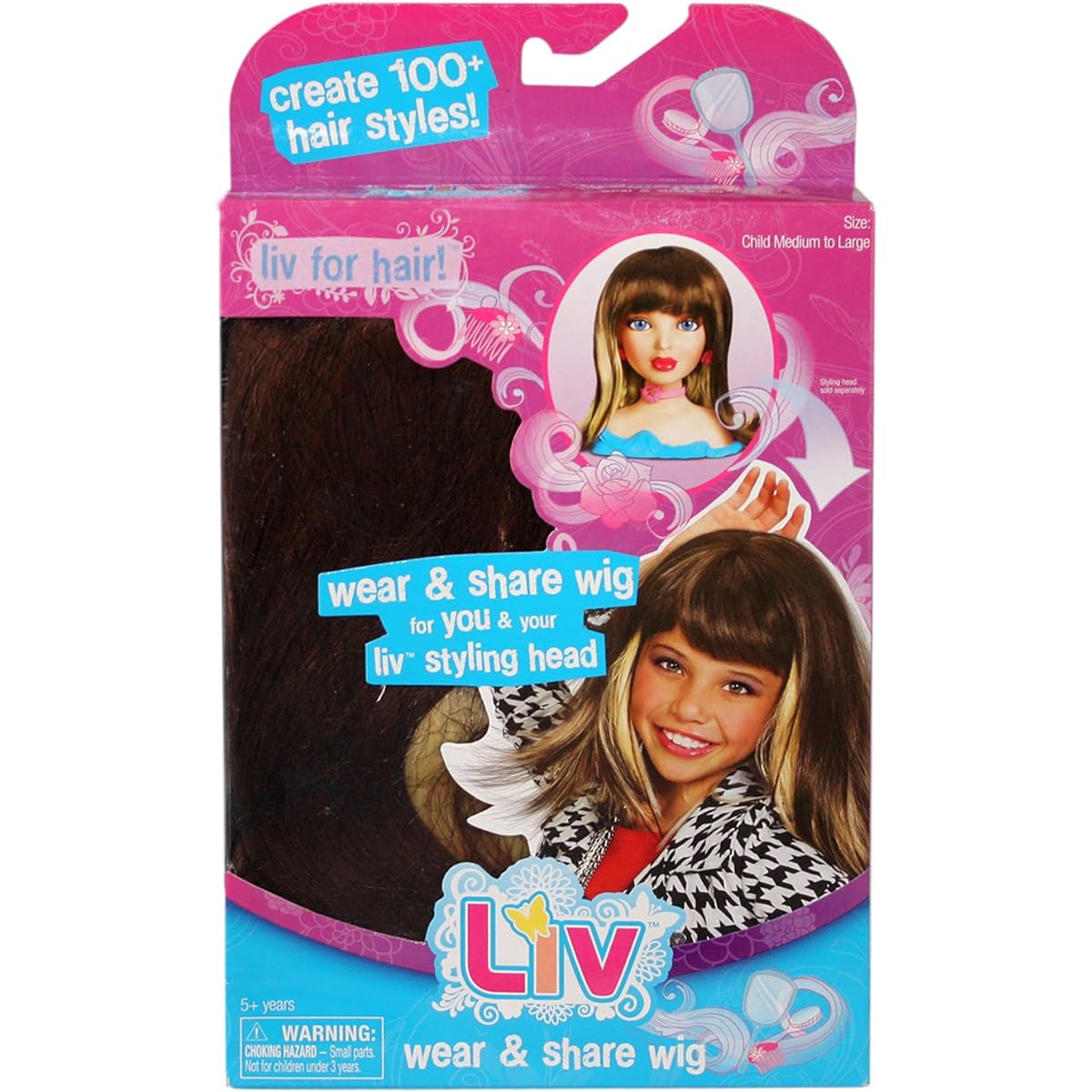 Liv Doll Wear And Share Wig Brunette With Blonde [Parallel Import]