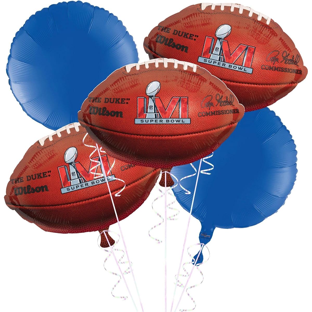 Party City Football Star Balloon Kit Party Supplies Includes Football Balloon, Star Balloon, and Ribbon