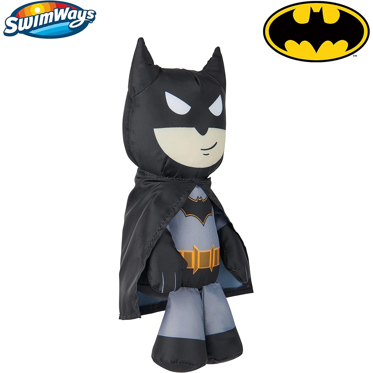 Swimways DC Batman Swimhuggable Batman Toy Bath Toy Beach Toy Floating Plush Toy for Ages 1+