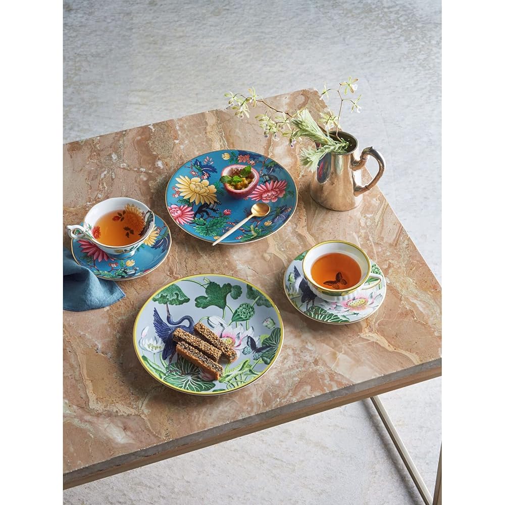[Regular Imported Product] Wedgwood Wanderlust Water Lily Tea Cup & Saucer 200ml Wedding Gift Present 1057268 Yellow