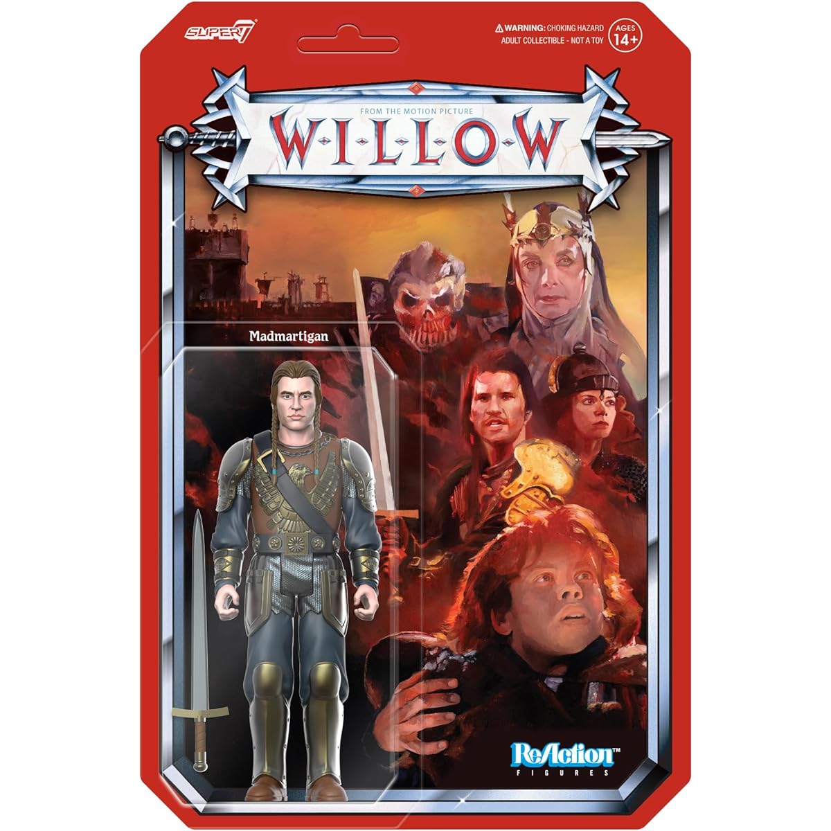 Super7 Willow Madmartigan – 3.75” Willow Action Figure with Accessories, Classic Movie Collection and Retro Toys