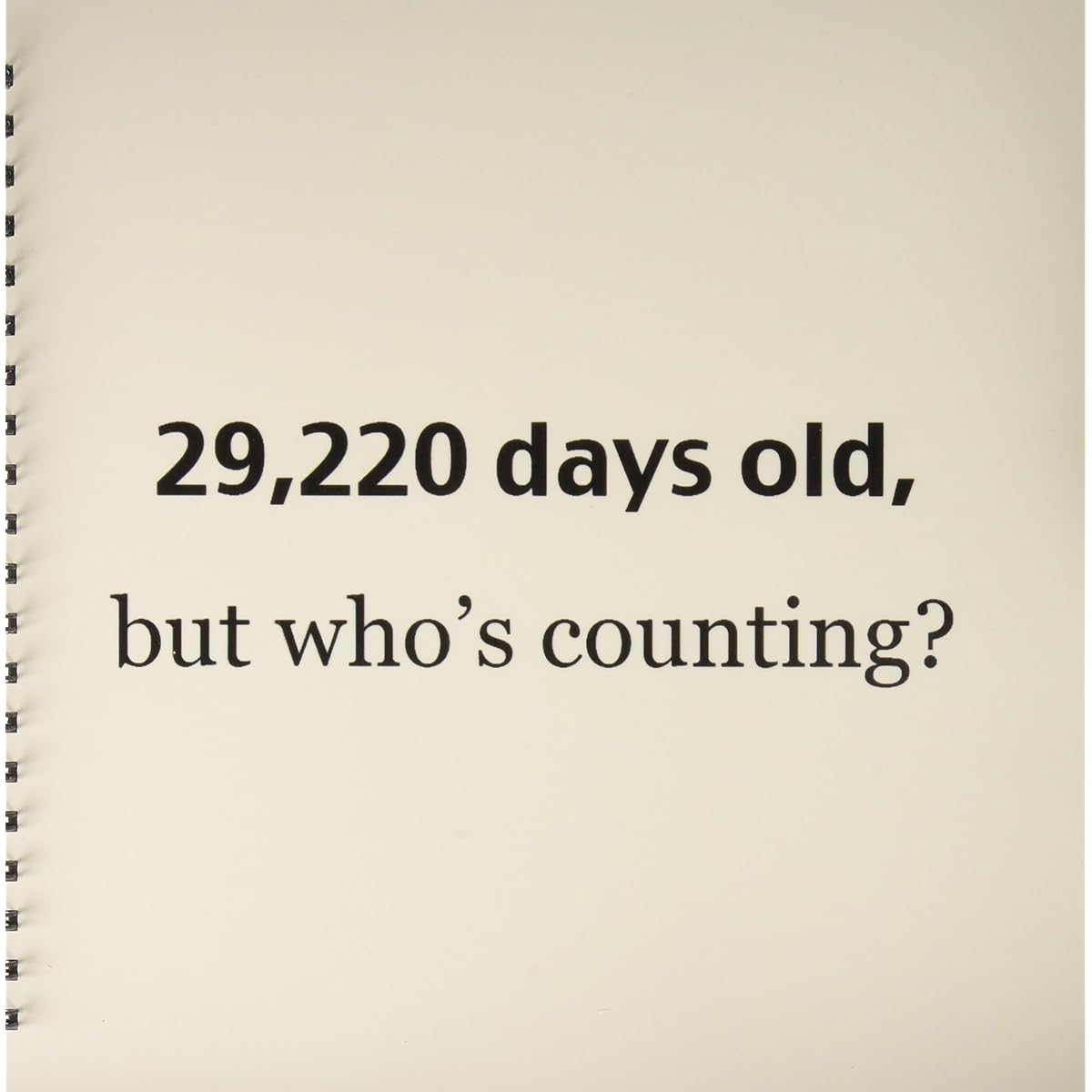 3dRose db_107322_2 29220 Days Old But Who's Counting Happy 80th Birthday Memory Book 12 x 12 Inch