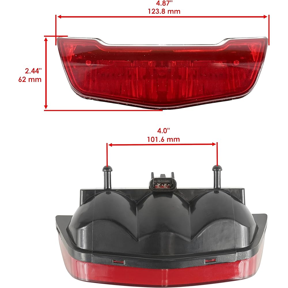 Caltric Tail Light Honda FourTrax Rancher TRX420FA 2009-2014 | TRX420FE 2007-2013 | TRX420FM 2007-2013 | TRX420TE 2007-2013 | TRX420TM 2000 7-2012-23 | 33700-HP5-A50 33700-HP5 -600