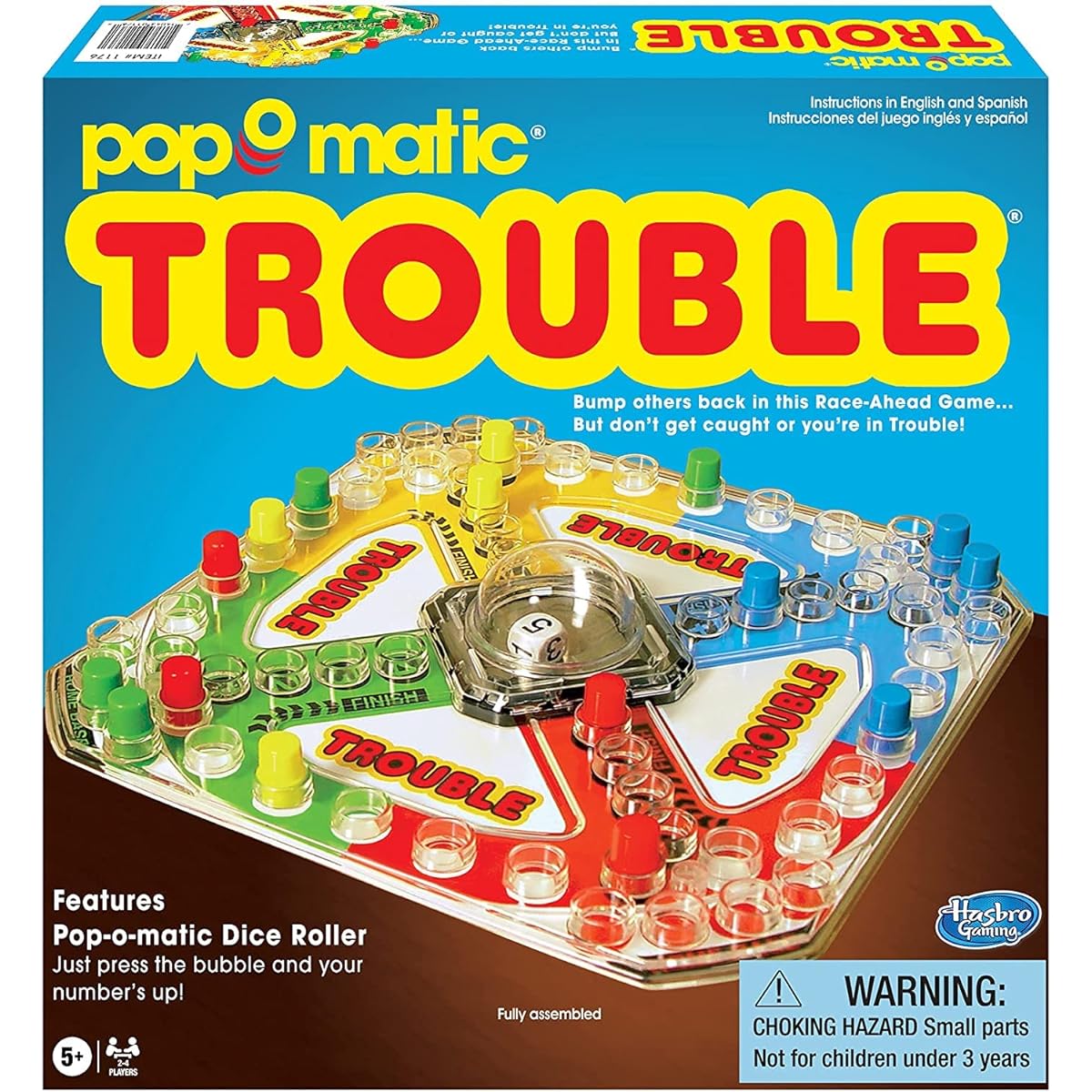 Trouble Pop-O-Matic Board Game