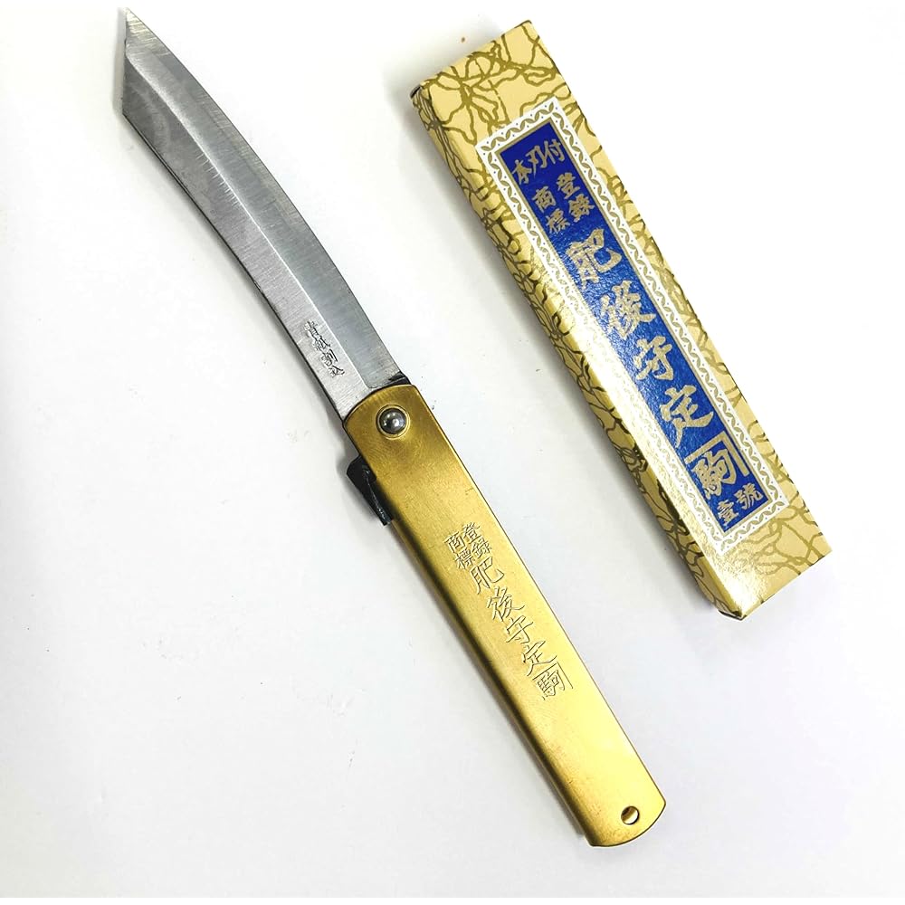 Nagaokoma Seisakusho: Nostalgic Knife Higonokami Aogami Warikomi Large