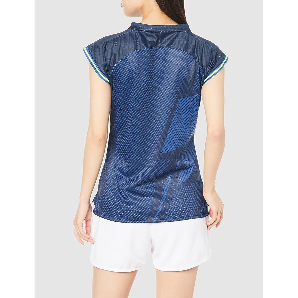 [Mizuno] Badminton Wear Dry Aeroflow Game Shirt Keep Light Highly Ventilated Dynamotion Fit 72MA2200 Women's