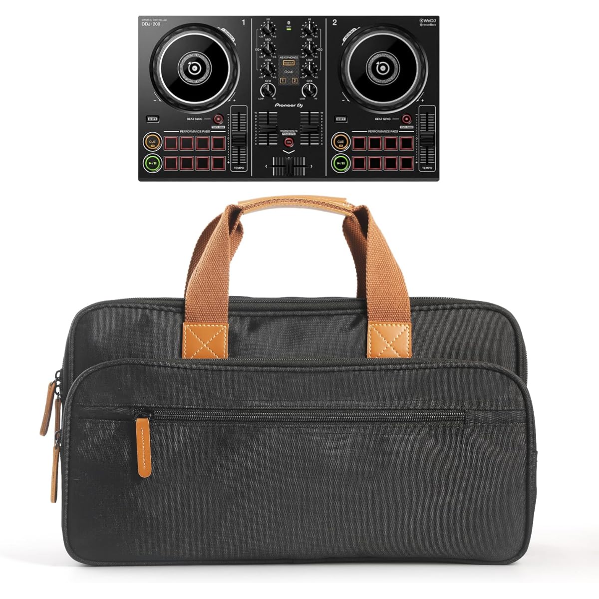 OUKNAK Protector Bag Storage Case Tote Bag for Pioneer DJ DDJ-200 Travel Carry Case for Numark Party Mix II Compact DJ Controller Padded Carry Case (for DDJ-200)