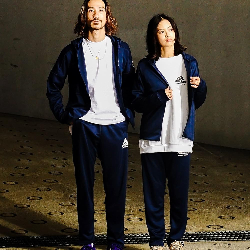 [Adidas Combat Sports] Jersey Top and Bottom Men's Long Sleeve Track Jacket Track Pants Setup TR-73 combat sports