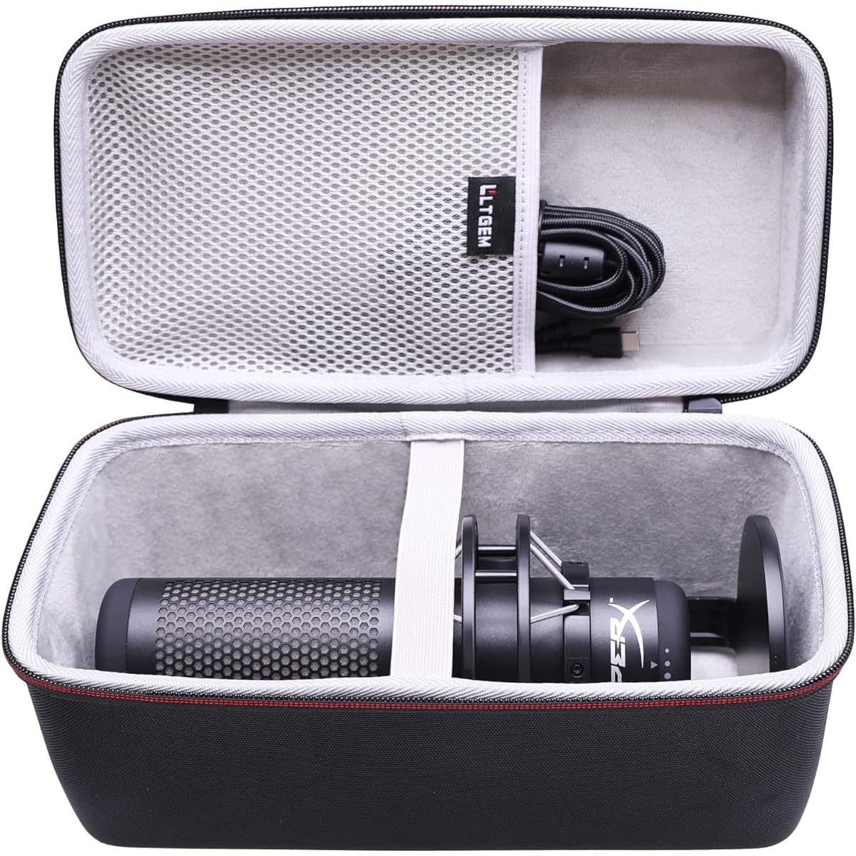 LTGEM Hard Case for HyperX QuadCast/QuadCast S Condenser Microphone (Inside: 10.5"x5.1"x5.1")