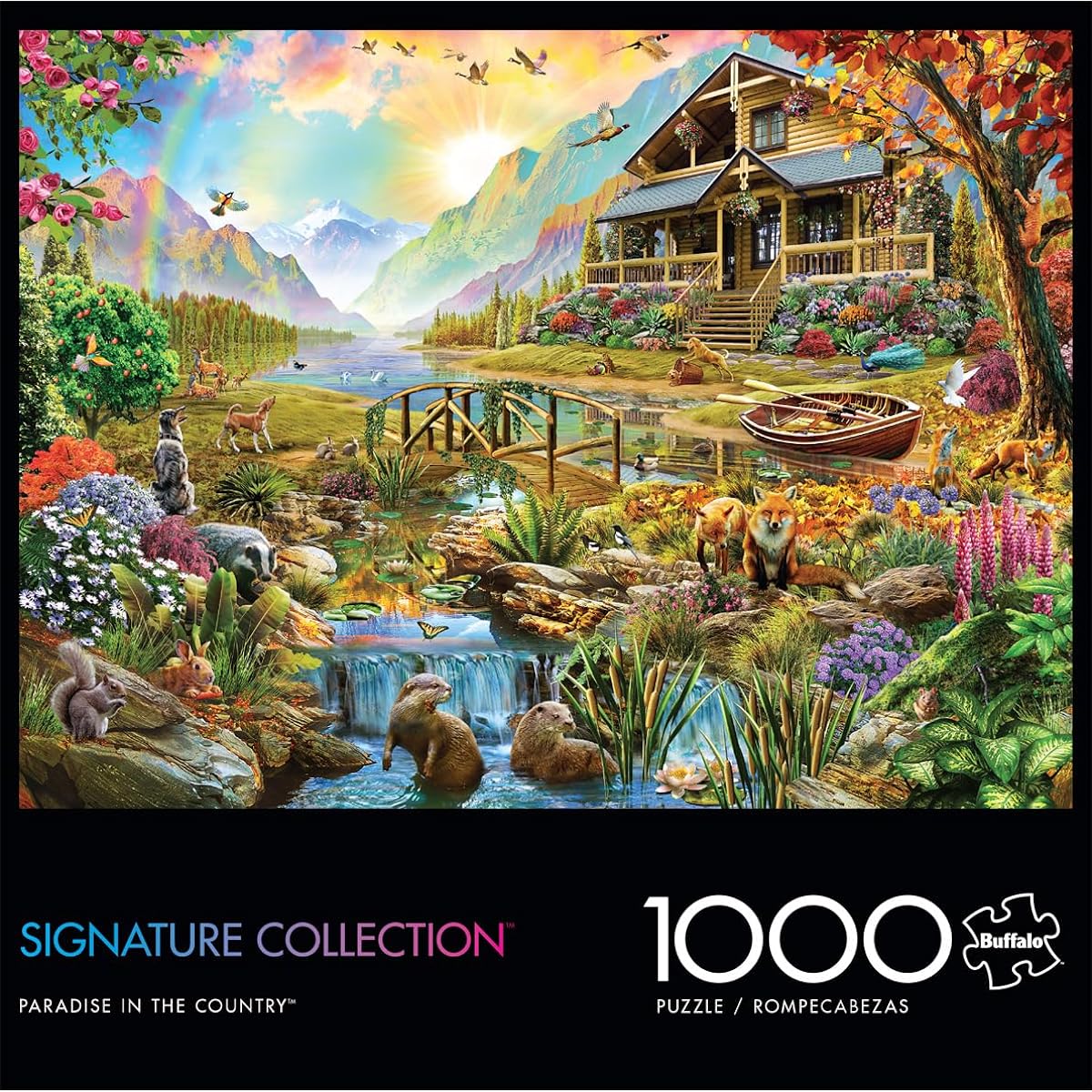 Buffalo Games - Countryside Paradise - 1000 Piece Jigsaw Puzzle for Adults - Challenging Puzzle Perfect for Game Night - Finished Size 26.75 x 19.75