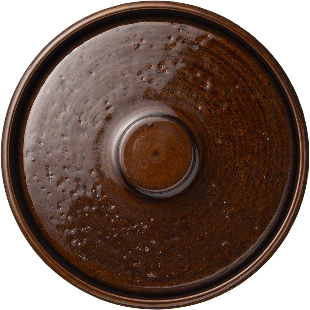 Hase Seito Hasenen Roast Earthenware pot for 2-4 people Approx. 24cm Approx. 1800ml Can be directly fired Can be fired in the open Recipe Comes with wire mesh Brown American glaze Brown Iga ware Made in Japan ACK-87