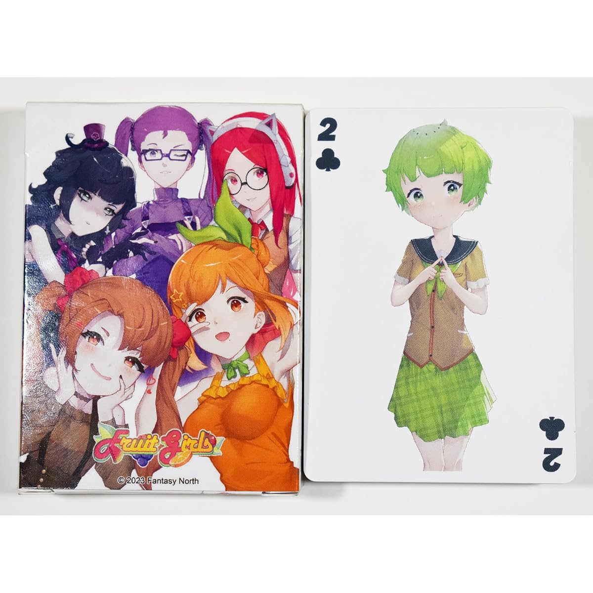 Fantasy North Fruit Girls - Standard Poker Playing Cards - Cute Anime Inspired Design