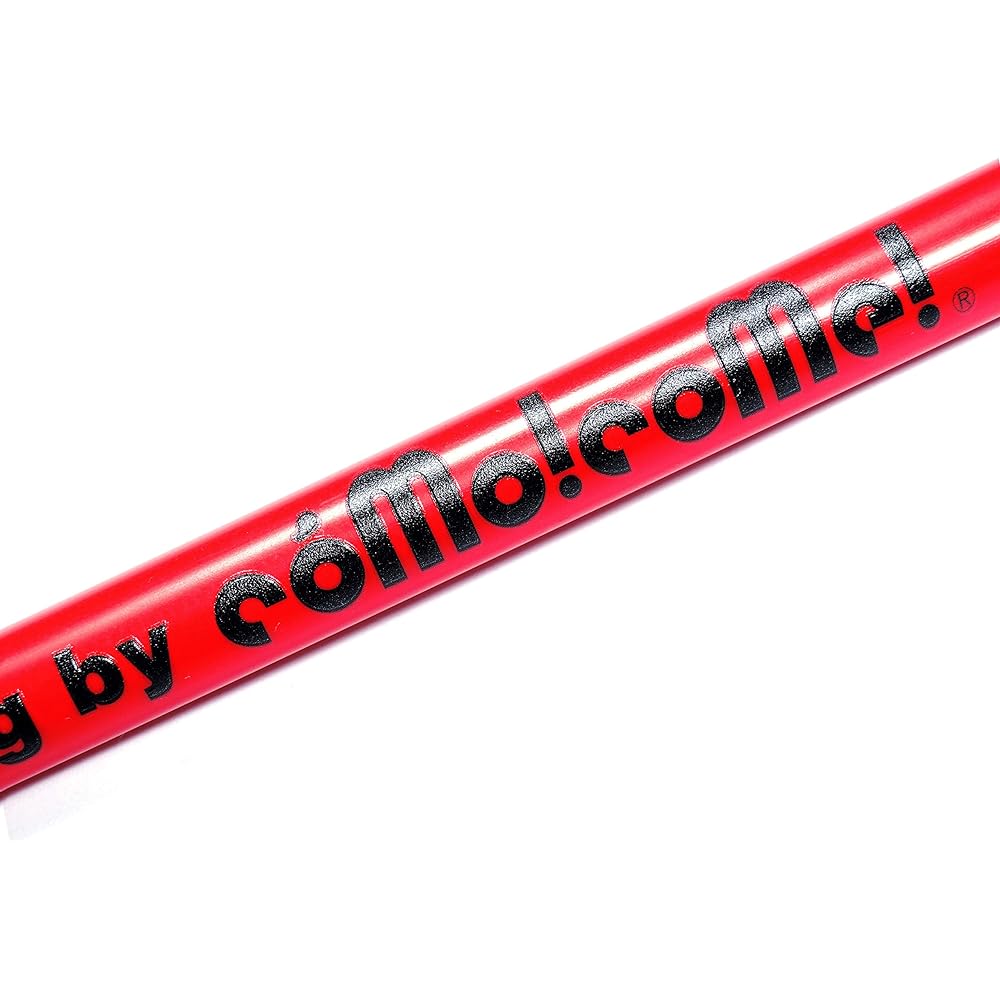 Komokome 2-way Golf Swing Practice Equipment, Live Swing, Flexible Shaft, Increases Flying Distance, Increases Head Speed, Practice Swing, Made in Japan (Red (Impact Master Included))