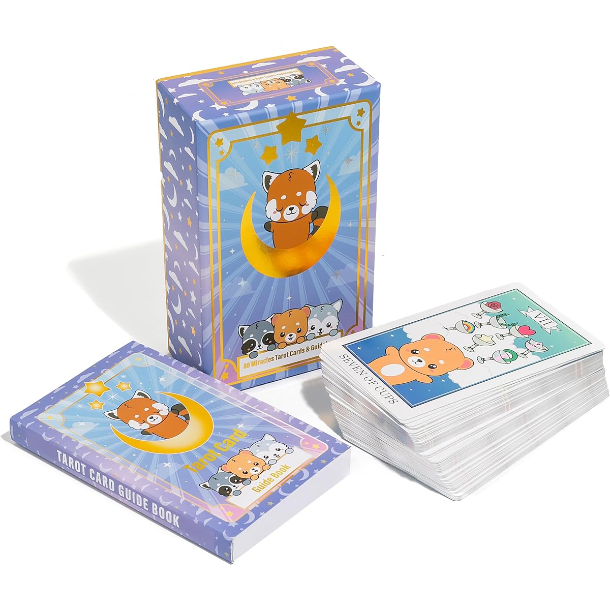 Eight Eight Miracles Red Panda Tarot Cards