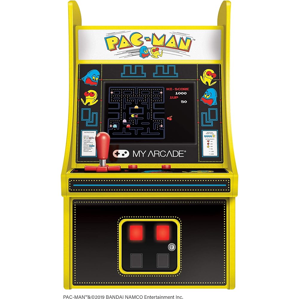 MyArcade 6.75 inch Retro Pacman Mini Game Yellow & Black DGUNL-3220